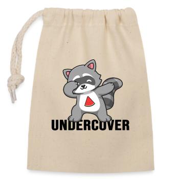 Kherson UKRAINE agent infiltré de raton laveur - Sac cadeau en coton avec cordon (14 x 20 cm) - nature - Devant