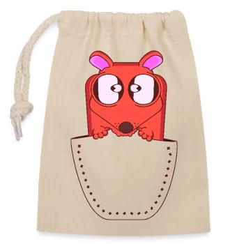 I EAT YOU - Closable cotton gift bag (14x20cm) - nature - Front