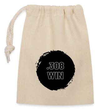 308 WIN Hunter Shooter Shooter NATO Cartridge - Closable cotton gift bag (14x20cm) - nature - Front
