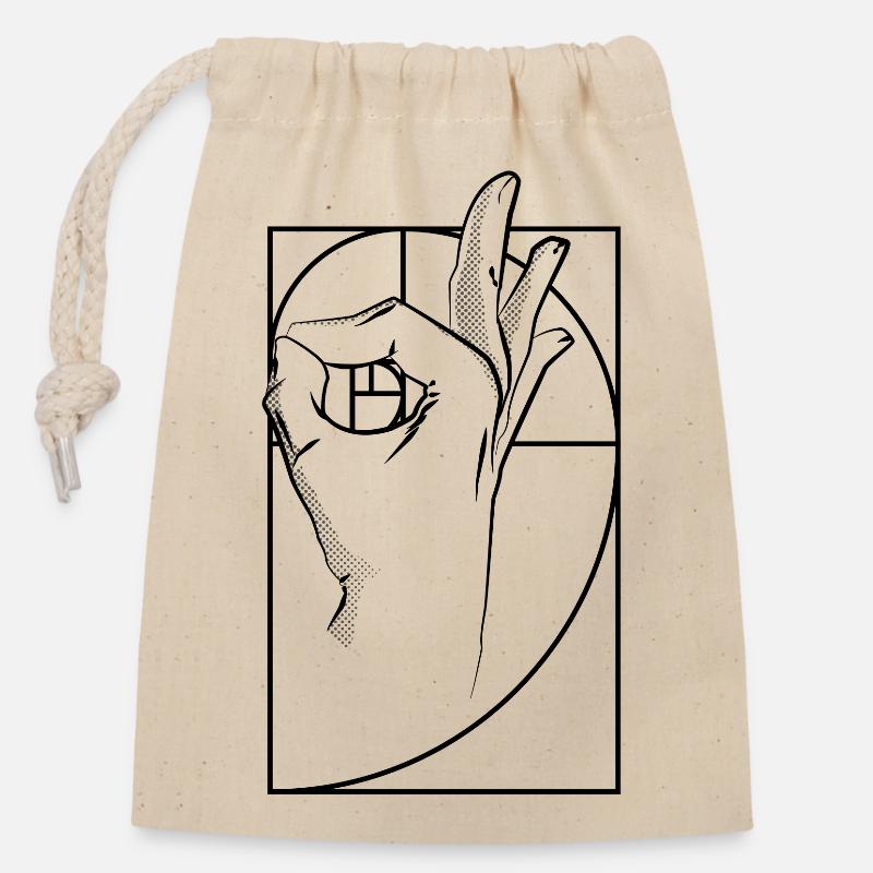 Gotcha troll - Sac cadeau en coton avec cordon (14 x 20 cm) - nature