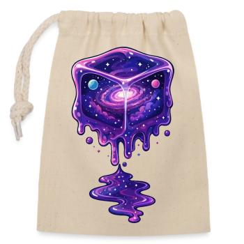 Cube de fusion cosmique - Sac cadeau en coton avec cordon (14 x 20 cm) - nature - Devant