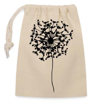 MARLA Puste-Bobby - by heavenlygoods DESIGN - Closable cotton gift bag (14x20cm) - nature - Front