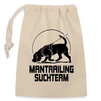 Mantrailing Search Team Dog Sport Dogs Wilsigns - Closable cotton gift bag (14x20cm) - nature - Front