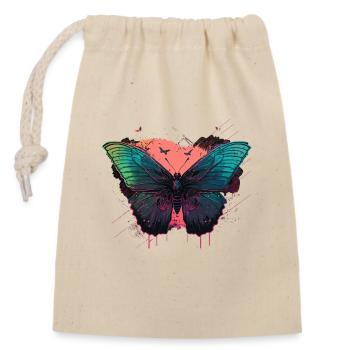 Gorgeous Glowing Butterfly - Closable cotton gift bag (14x20cm) - nature - Front