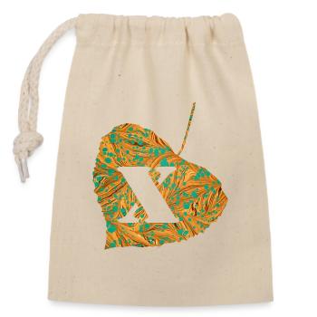 Sheet E 95 x - Closable cotton gift bag (14x20cm) - nature - Front