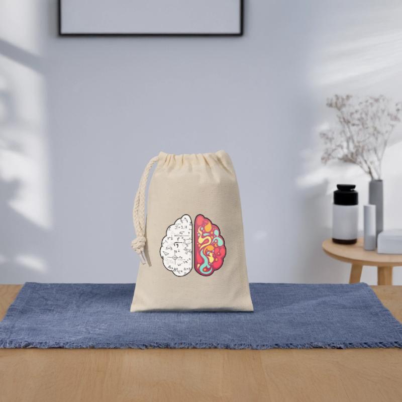 Math Lesson Mathematics Math Genius Math Brain Closable cotton gift bag (14x20cm)