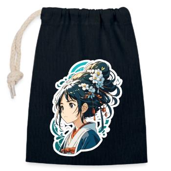 Anime / Comic / Japanese / Animation / Cartoon - Closable cotton gift bag (14x20cm) - navy - Front