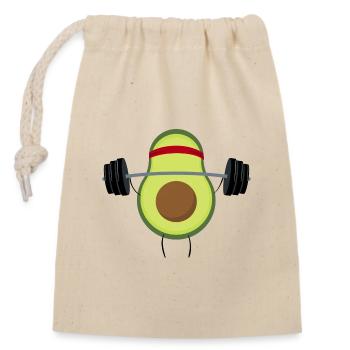 Avocat Haltérophilie - Lifting Bodybuilder - Sac cadeau en coton avec cordon (14 x 20 cm) - nature - Devant