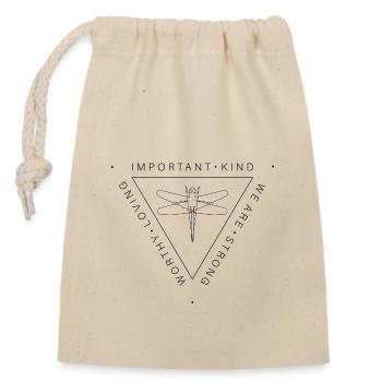 NOUS SOMMES - Sac cadeau en coton avec cordon (14 x 20 cm) - nature - Devant