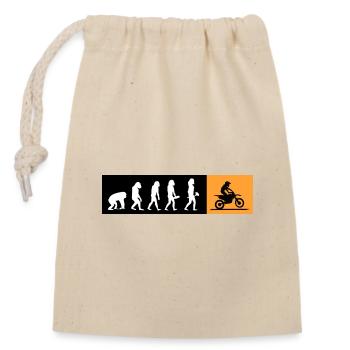 Motorcycle Motor-Biker 6-Speed Bike Evolution Racer - Closable cotton gift bag (14x20cm) - nature - Front
