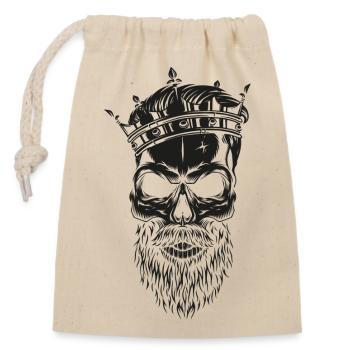 Tête de roi (mobile de partenaire) - Sac cadeau en coton avec cordon (14 x 20 cm) - nature - Devant