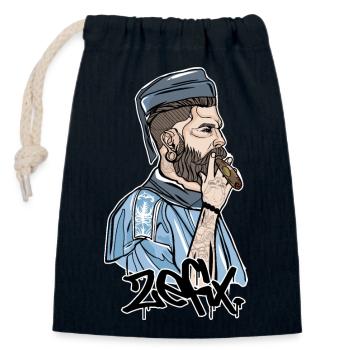 Rieser Grantler // Illustration - Sac cadeau en coton avec cordon (14 x 20 cm) - bleu marine - Devant