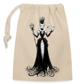 Princess - Closable cotton gift bag (14x20cm) - nature - Front