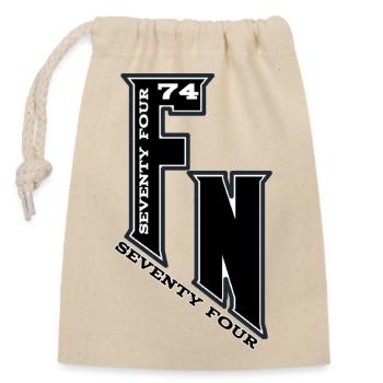 Monogram FN74 Emblème Urbain - Sac cadeau en coton avec cordon (14 x 20 cm) - nature - Devant