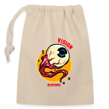Eyeballs cartoon animations fashion trendy - Verschließbarer Geschenkbeutel aus Baumwolle (14x20cm) - Natur - Vorne