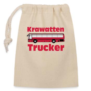 Busfahrer Bus Omnibus Krawatten Trucker (25) - Verschließbarer Geschenkbeutel aus Baumwolle (14x20cm) - Natur - Vorne
