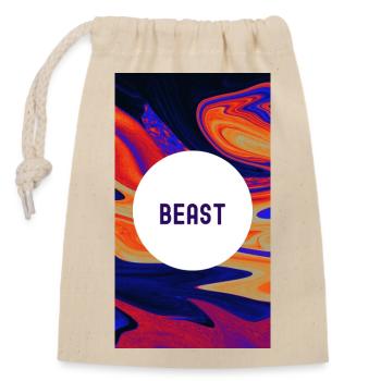 Beast Motivational : Libérez votre pouvoir intérieur - Sac cadeau en coton avec cordon (14 x 20 cm) - nature - Devant