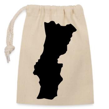 Portugal - Closable cotton gift bag (14x20cm) - nature - Front