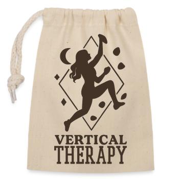 Thérapie verticale : bloc et escalade Bohèmes Design - Sac cadeau en coton avec cordon (14 x 20 cm) - nature - Devant