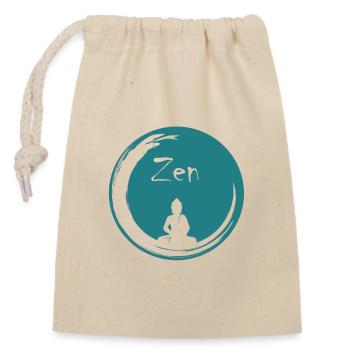 Zen-Blase - Verschließbarer Geschenkbeutel aus Baumwolle (14x20cm) - Natur - Vorne