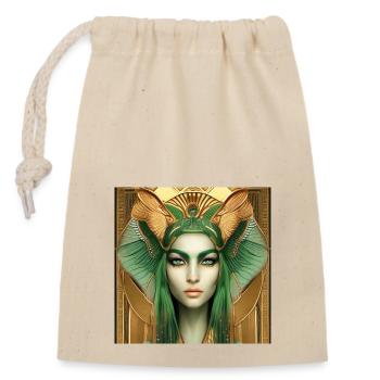 Déesse Neith, mère du soleil - Sac cadeau en coton avec cordon (14 x 20 cm) - nature - Devant