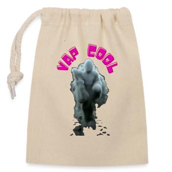 Vap Cool - Closable cotton gift bag (14x20cm) - nature - Front