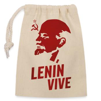 Lenin Lives - Closable cotton gift bag (14x20cm) - nature - Front