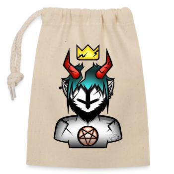 The Soul of a Broken Demon - Closable cotton gift bag (14x20cm) - nature - Front