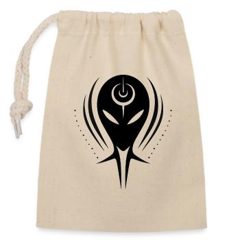 Anunnaki mental symbol illustration design - Closable cotton gift bag (14x20cm) - nature - Front