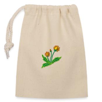 Dandelion - Closable cotton gift bag (14x20cm) - nature - Front