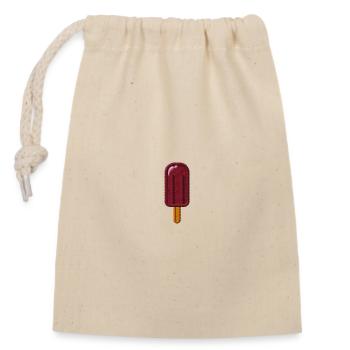 Magneta Icecream - Closable cotton gift bag (14x20cm) - nature - Front