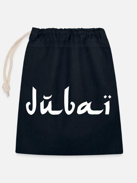 dubai - Verschließbarer Geschenkbeutel aus Baumwolle (25x30cm) - Navy