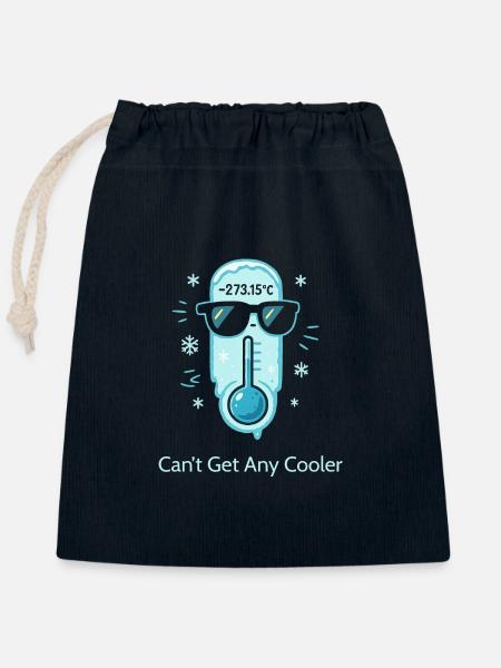 Absolute Zero — Can’t Get Any Cooler - Verschließbarer Geschenkbeutel aus Baumwolle (25x30cm) - Navy