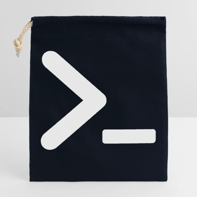 >_ invite du programme du système d’exploitation Sac cadeau en coton avec cordon (25 x 30 cm)