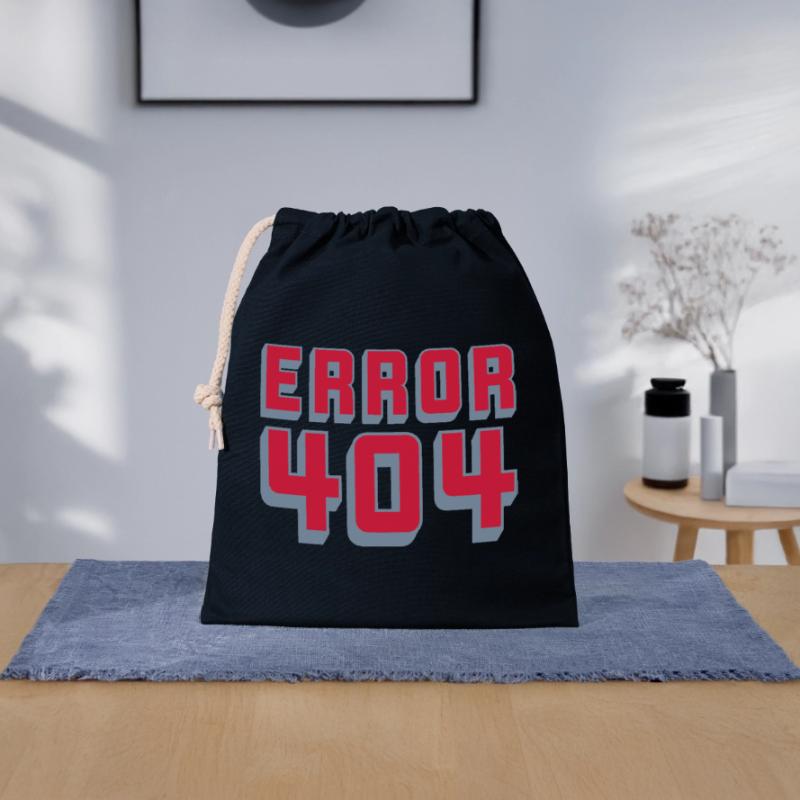 Verbindung Problem Error 404 Verschließbarer Geschenkbeutel aus Baumwolle (25x30cm)