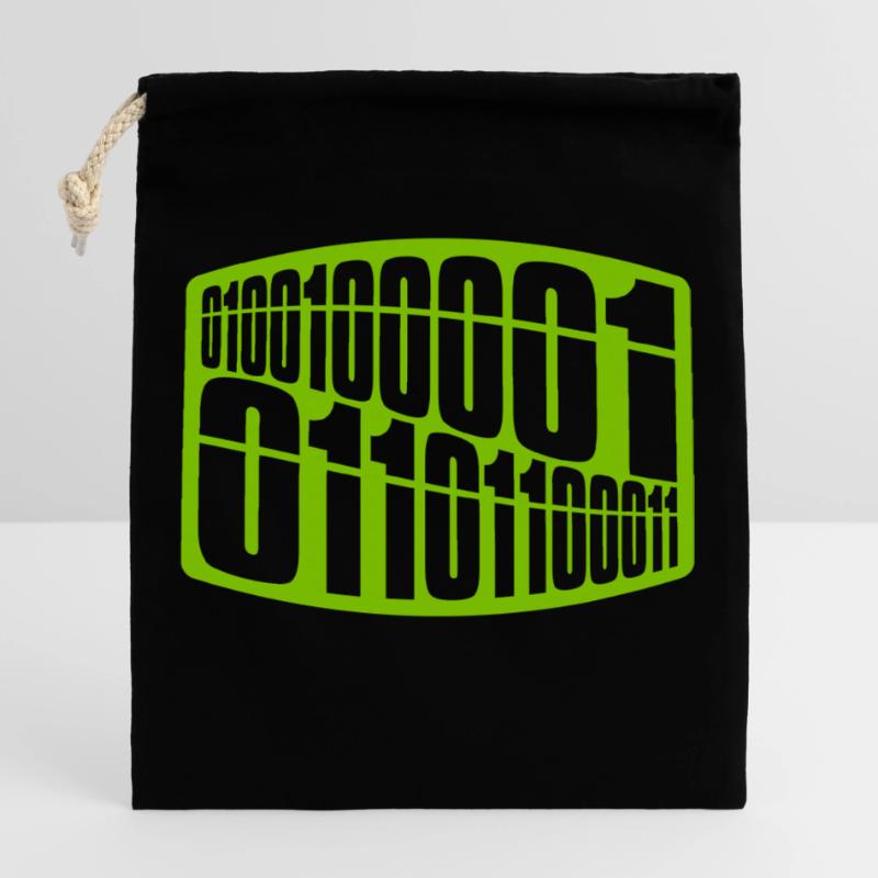 Binär Code Programm Sprache Verschließbarer Geschenkbeutel aus Baumwolle (25x30cm)