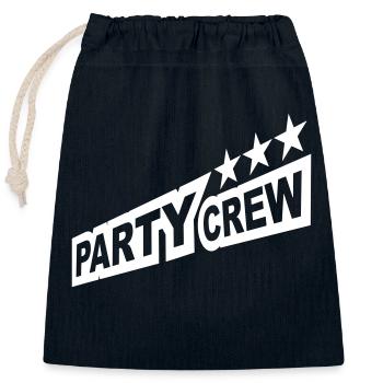 Party Crew Fun Stars Celebrate Team Friends Member - Sac cadeau en coton avec cordon (25 x 30 cm) - bleu marine - Devant