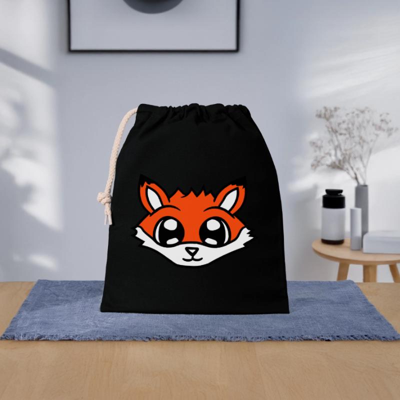 Fuchs Rotfuchs Wildes Tier Schlauer Wald Bewohner Verschließbarer Geschenkbeutel aus Baumwolle (25x30cm)
