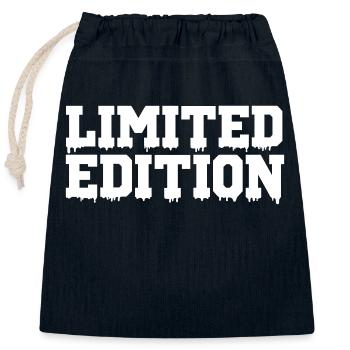Limited Edition - Closable cotton gift bag (25x30cm) - navy - Front