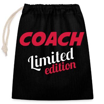 COACH LIMITIERTE AUFLAGE - Verschließbarer Geschenkbeutel aus Baumwolle (25x30cm) - Schwarz - Vorne
