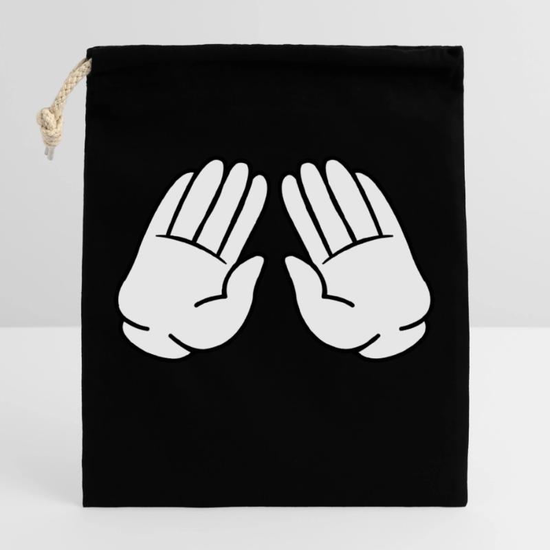 Comic Hands 02 Closable cotton gift bag (25x30cm)