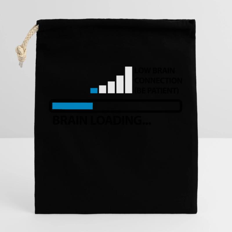 low_brain_connetion_loading_3c Verschließbarer Geschenkbeutel aus Baumwolle (25x30cm)