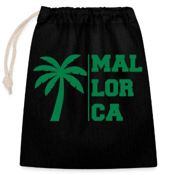 mallorca - Verschließbarer Geschenkbeutel aus Baumwolle (25x30cm) - Schwarz - Vorne