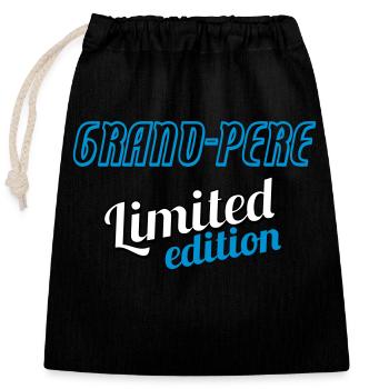 GRAND PERE LIMITED EDITION - Sac cadeau en coton avec cordon (25 x 30 cm) - noir - Devant
