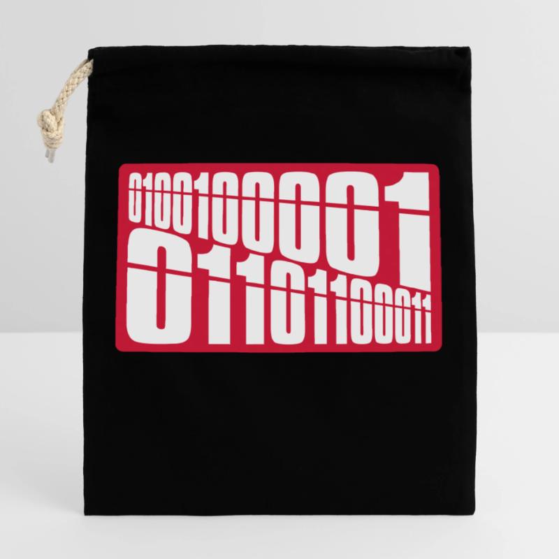 Binär Code Programm Sprache Verschließbarer Geschenkbeutel aus Baumwolle (25x30cm)