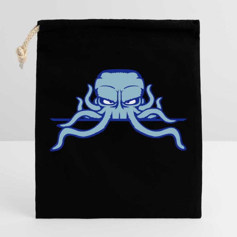 Octopus Octopus Shield Behind Wall Bag Frame Closable cotton gift bag (25x30cm)
