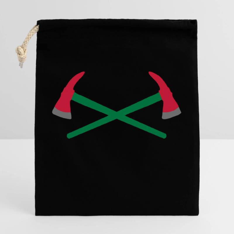 fire fighter Closable cotton gift bag (25x30cm)