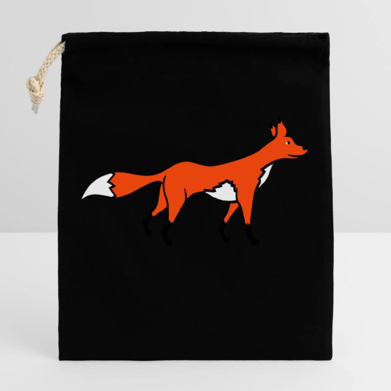 Fuchs Rotfuchs Wildes Tier Schlauer Wald Bewohner Verschließbarer Geschenkbeutel aus Baumwolle (25x30cm)