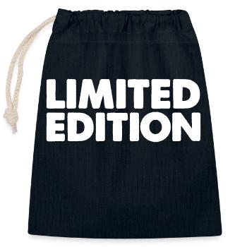 Limited Edition 01 - Closable cotton gift bag (25x30cm) - navy - Front
