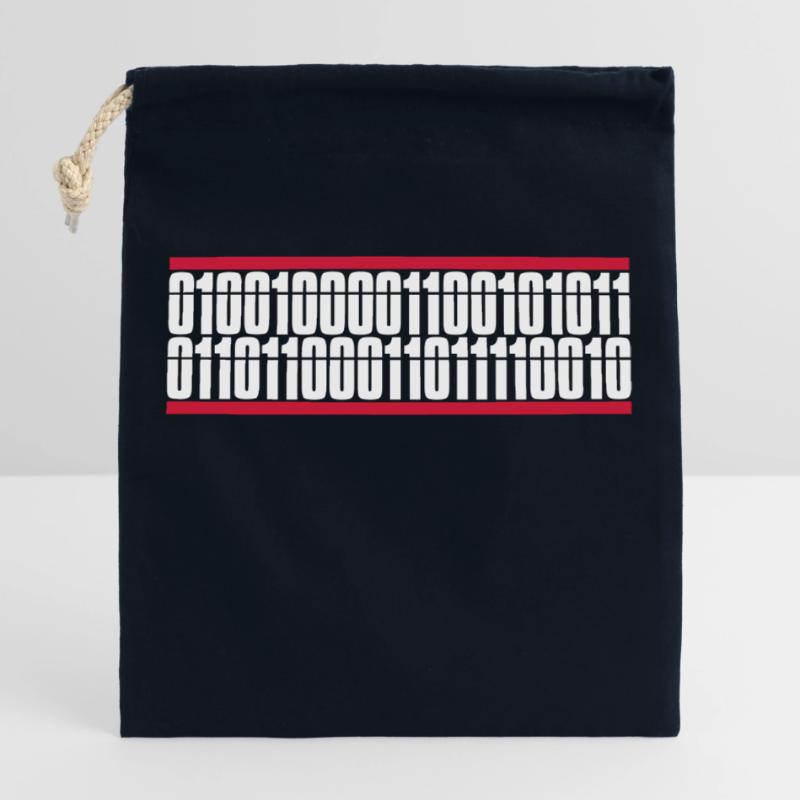 Binär Code Programm Sprache Verschließbarer Geschenkbeutel aus Baumwolle (25x30cm)